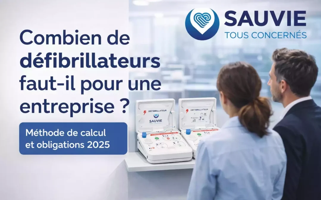 Combien de défibrillateurs faut-il pour une entreprise ? Méthode de calcul et obligations 2026